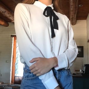 tie up collared shirt